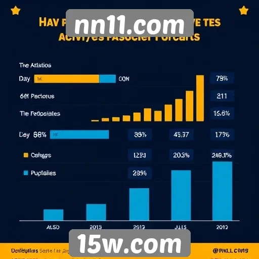 Estatísticas de usuários ativos no site de jogos nn11.com